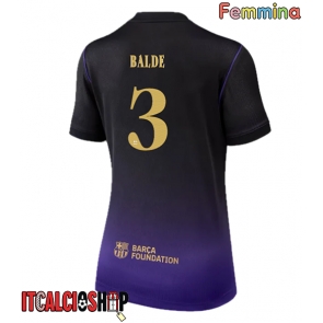 Barcelona Alejandro Balde #3 Seconda Maglia Femmina 2026-27 Manica Corta